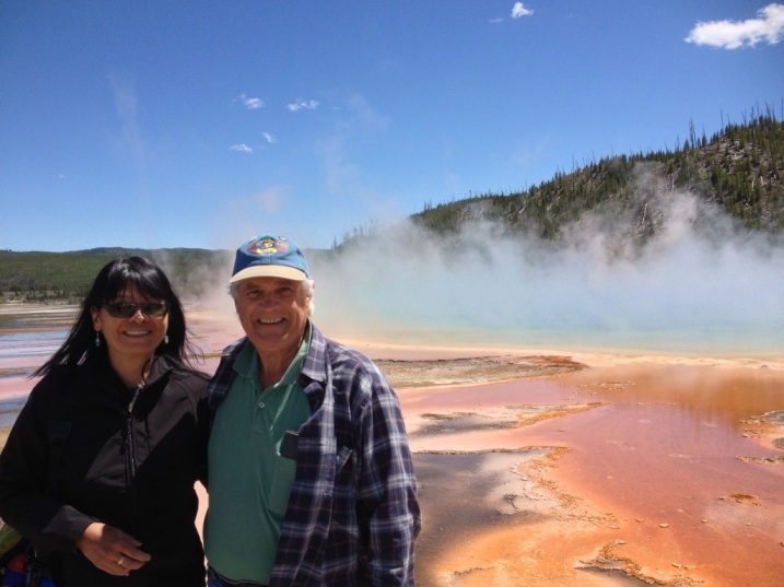 At the Grand Prismatic Spring